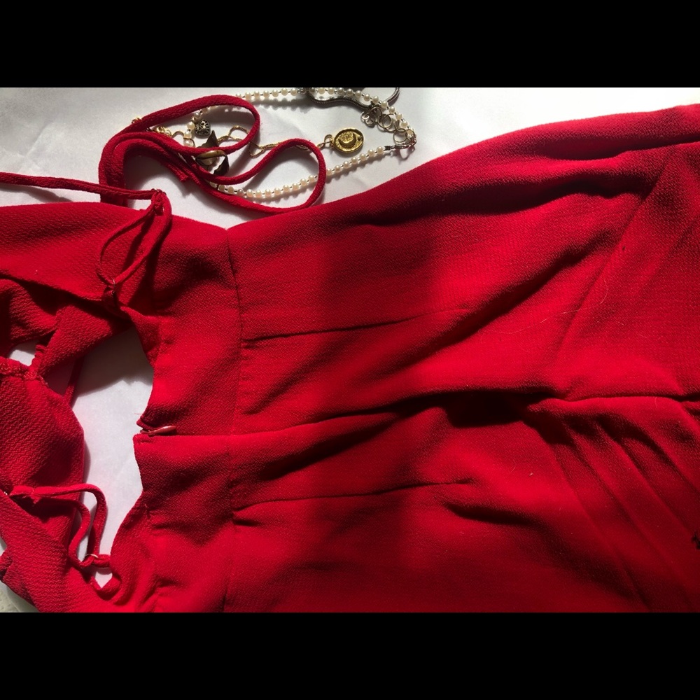 Red Spaghetti Dress from Lucy in the Sky, LA - Picture 2 of 5